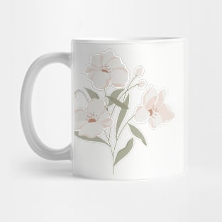 Soft tone floral blossom Mug